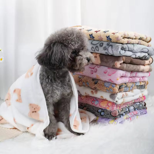 BarkBlock Soft Comfort Paw Blanket