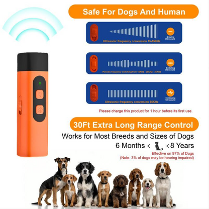 Ultrasonic Dog Bark Deterrent Device – Humane & Effective Dog Repeller